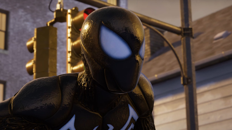 Peter in Symbiote suit
