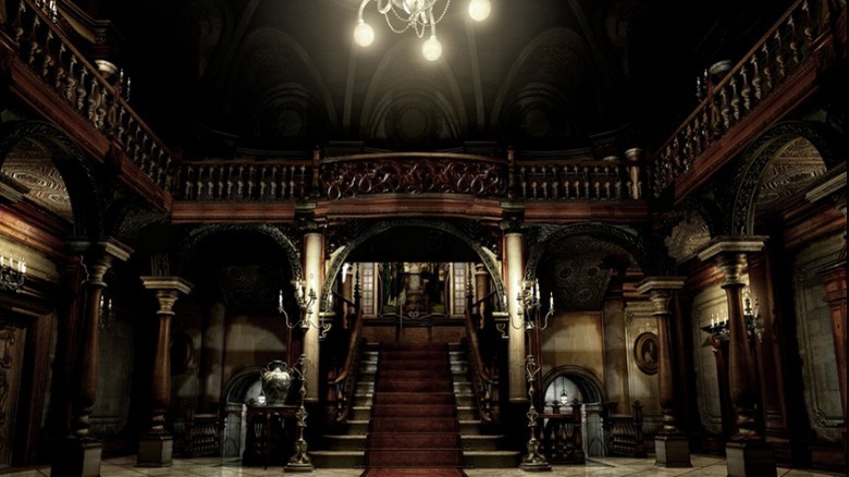 resident evil spencer mansion main hall