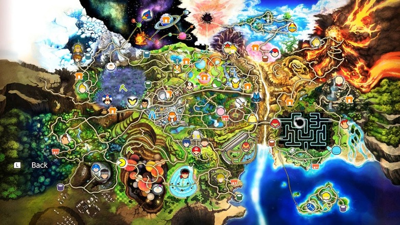 Super Smash Bros. Ultimate World of Light map