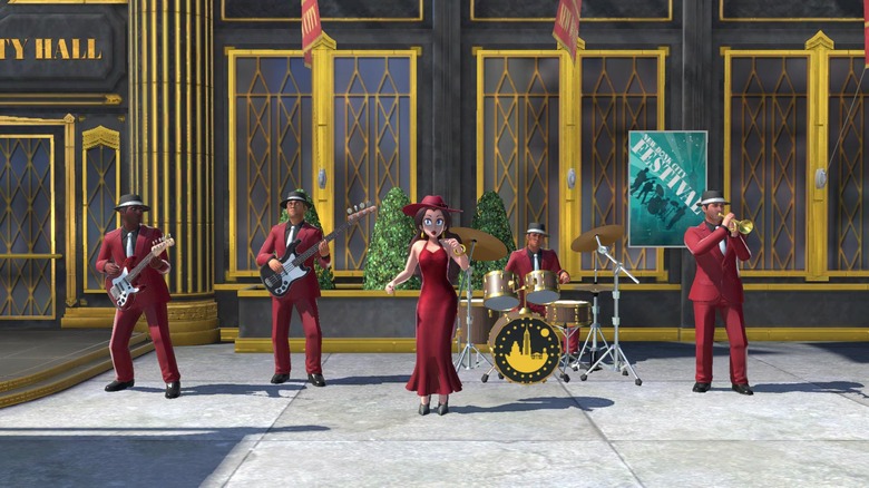Pauline and the New Donk City band in Super Smash Bros. Ultimate