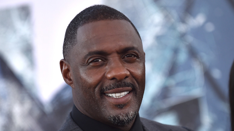 Idris Elba smiling