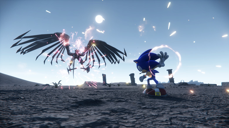 Sonic fighting robot bird