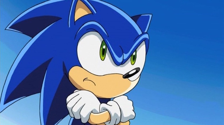 Sonic the Hedgehog angry arms crossed