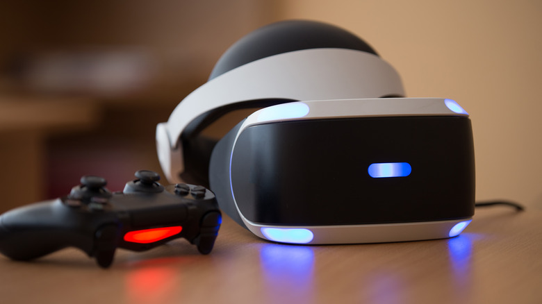 PSVR headset and controller