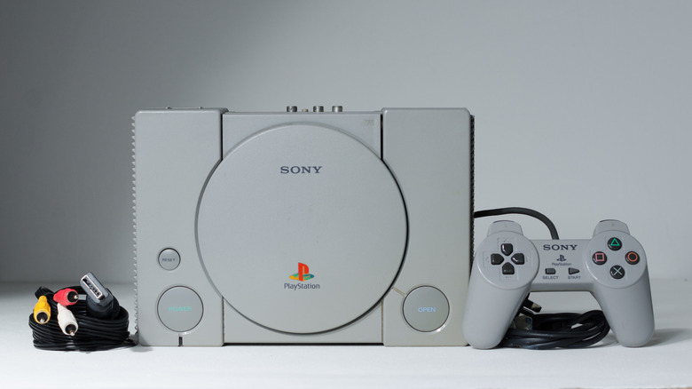 Original PlayStation console and controller