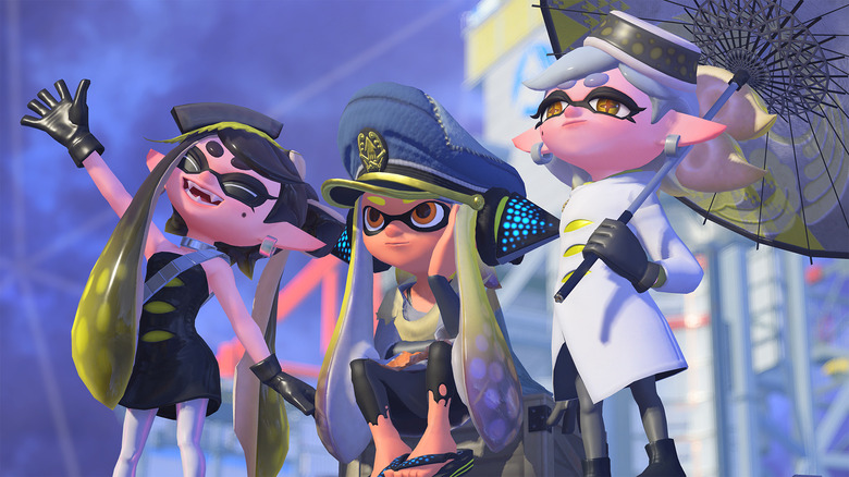 Splatoon 3's Marie and Callie with Agent 3