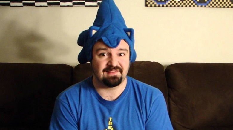 DSP wearing sonic hat