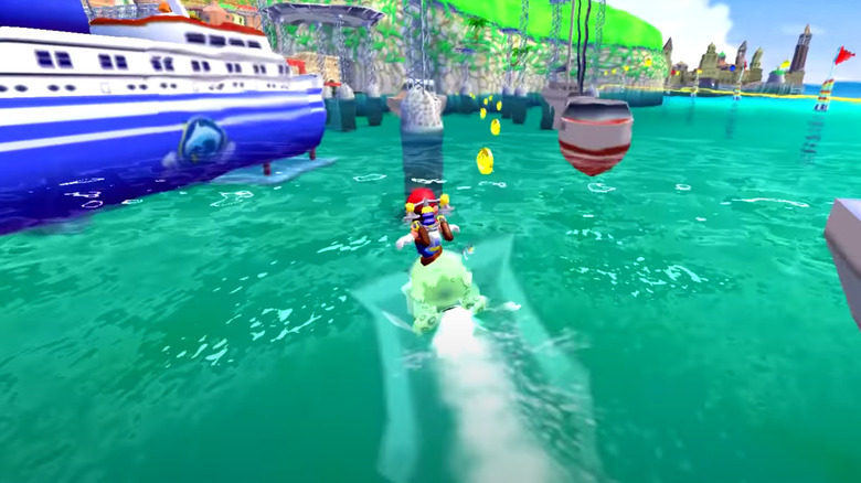Mario explores Isle Delfino