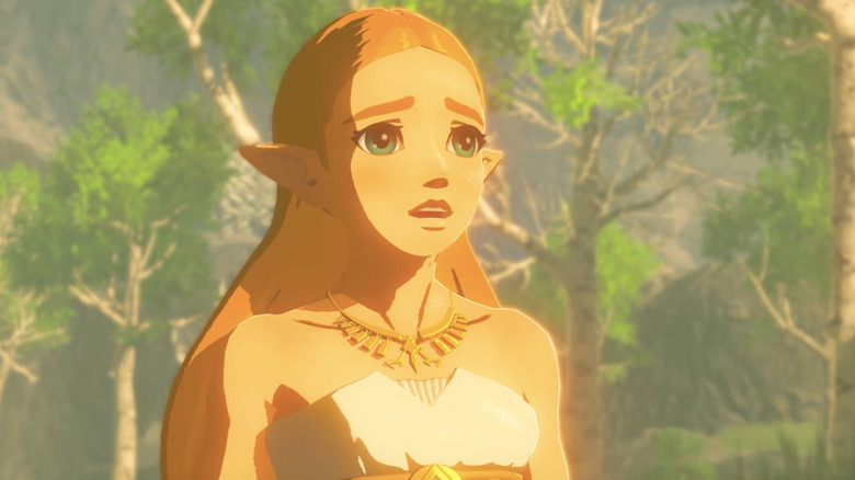 Zelda in forest