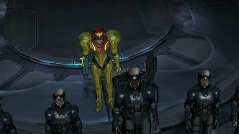 Samus with soldiers