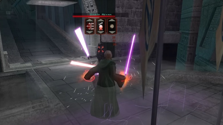 A gameplay screenshot from Star Wars Knights of the Old Republic II