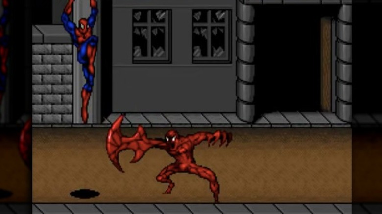 Spider-Man fighting Carnage