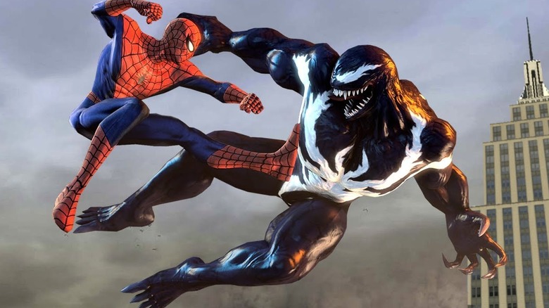 Spider-Man attacks Venom