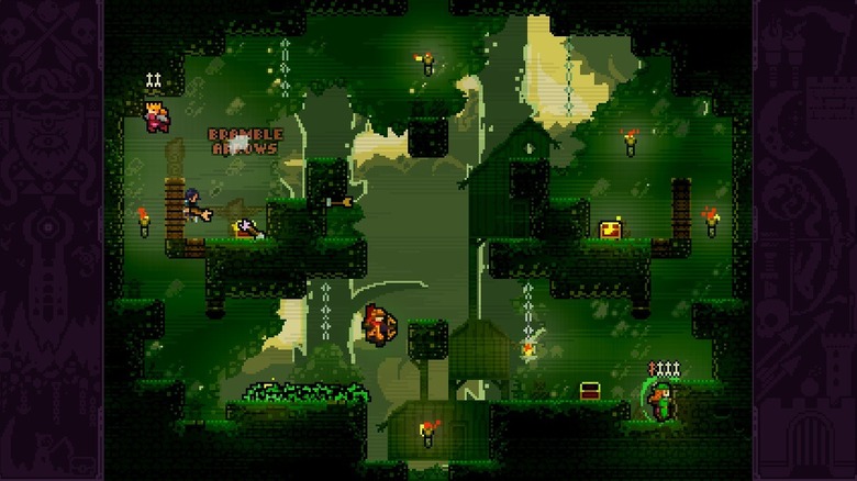 A four-player game of TowerFall