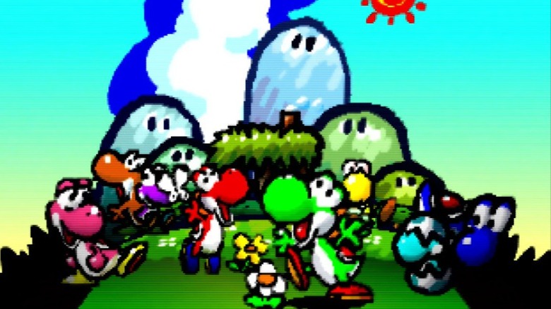 Yoshi's story intro storybook page