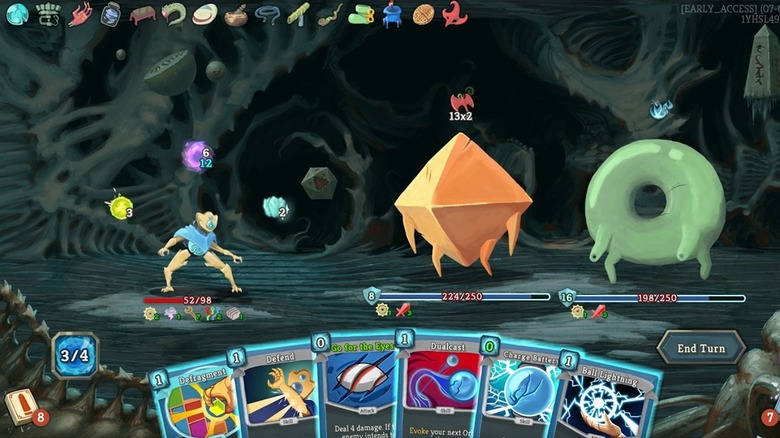 slay the spire screenshot fighting two enemies