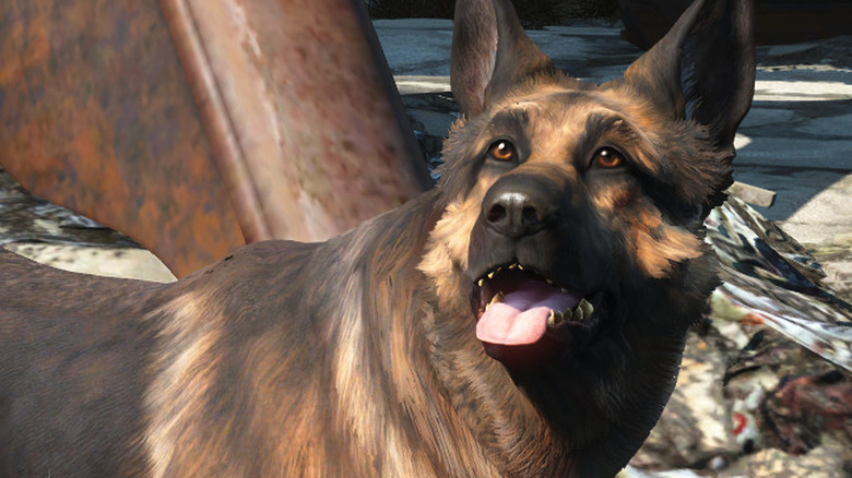 Dogmeat in Promotional Art for Fallout 4