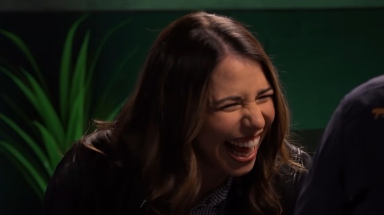 Laura Bailey laughing