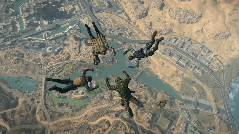 Soldiers drop in