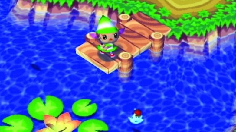 The Villager fishes