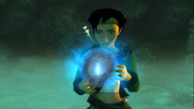Jade with orb of light