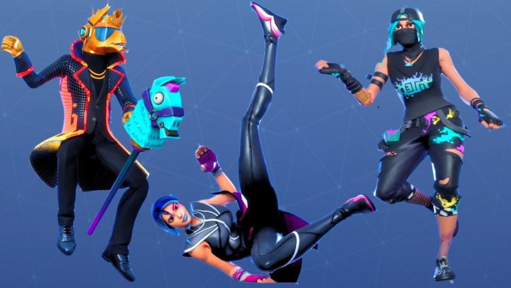 Various Fortnite dances