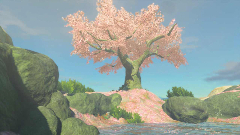 cherry blossom tree in Tears of the Kingdom
