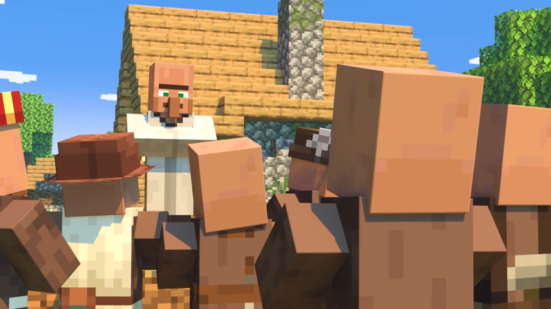 Minecraft plains villagers