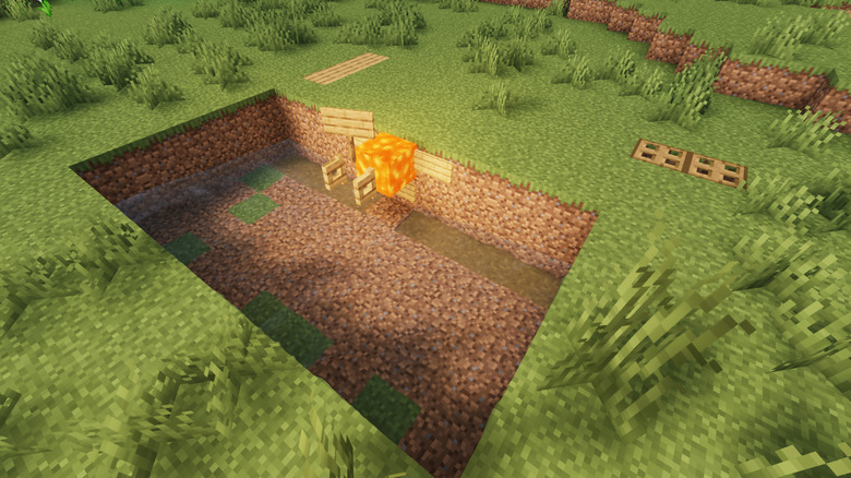 Minecraft simple iron farm