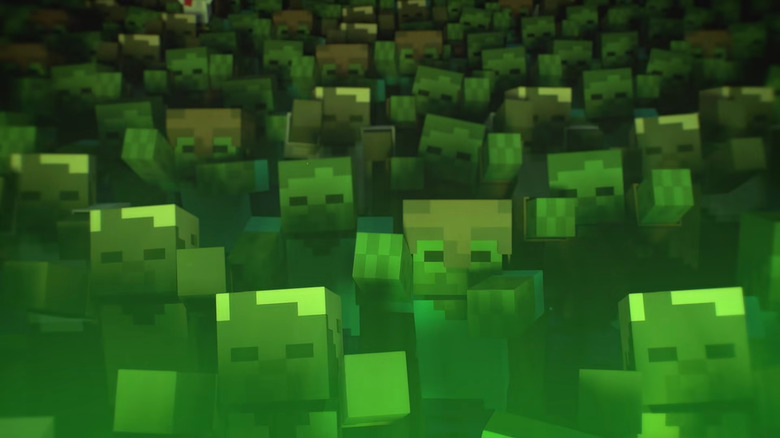 Minecraft zombie horde