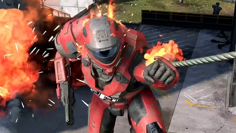 Halo Infinite Red Spartan Grappleshot