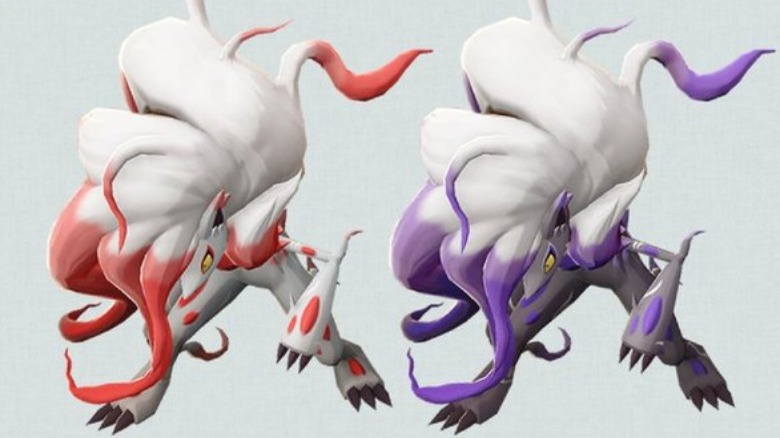 (left) regular Zoroark, (right) shiny Zoroark