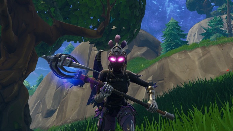 Fortnite player with scythe