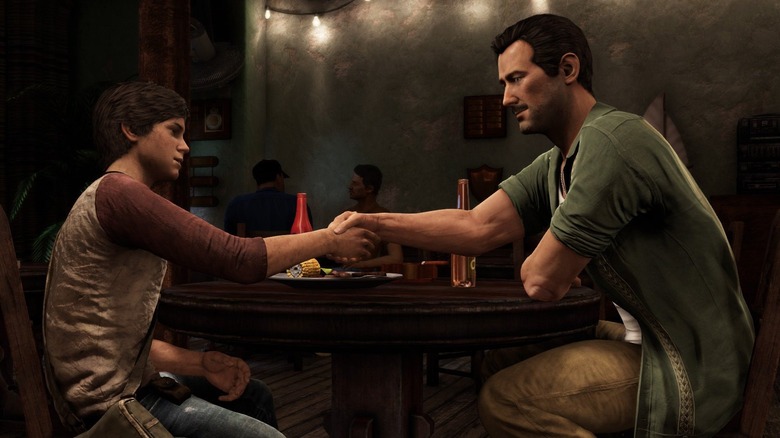 Young Nathan Drake with Sully