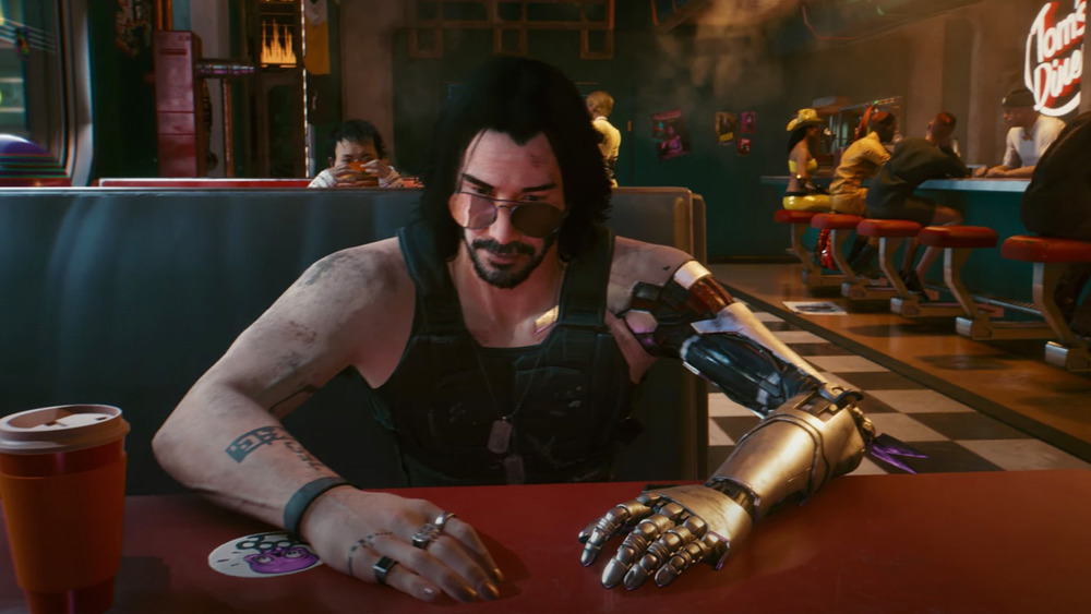 Johnny Silverhand in Tom's Diner