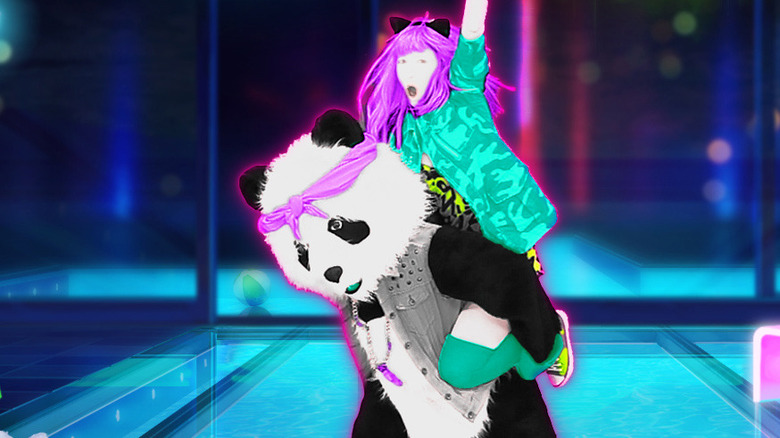 Just Dance panda piggyback
