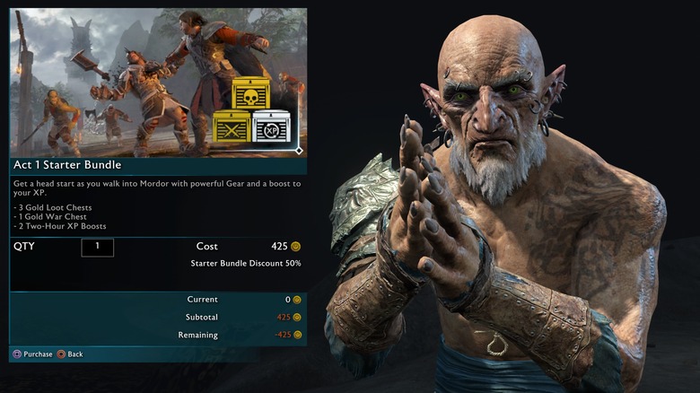 Shadow of War store