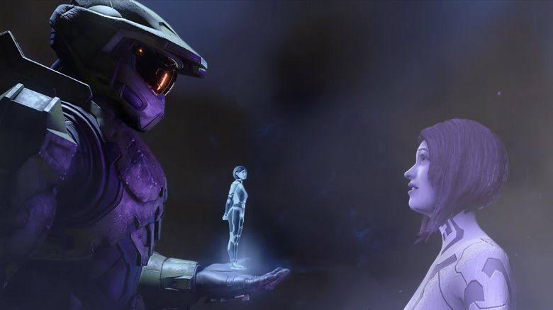 Chief with Cortana and Weapon