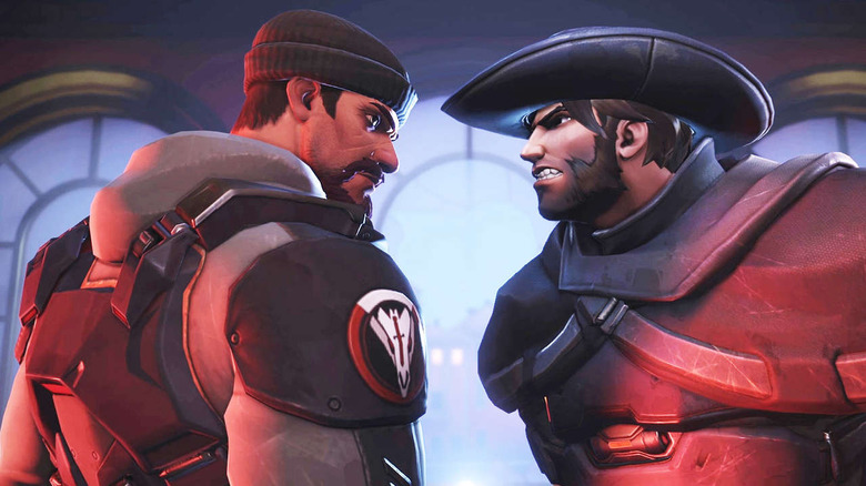 Reyes and Cassidy staring each other down