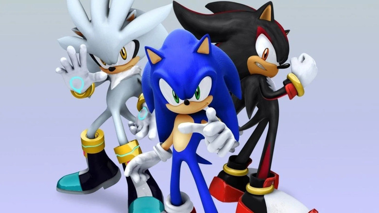 Silver, Sonic, and Shadow the Hedgehog