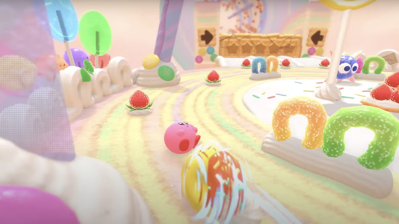 Kirby's Dream Buffet gameplay yellow Kirby attacks