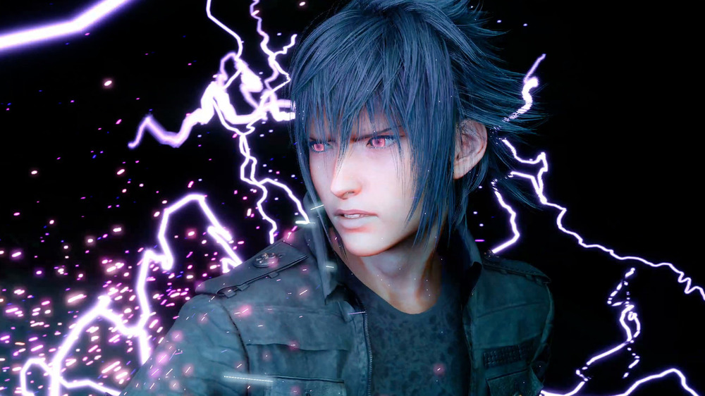 Prince Noctis With Purple Lightning