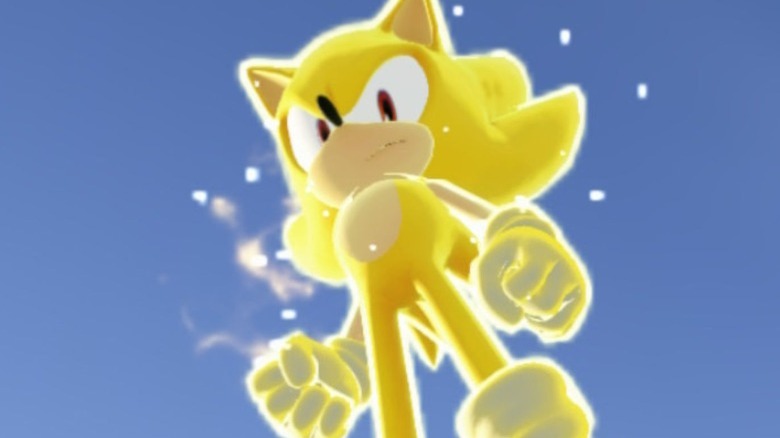 mad yellow Sonic