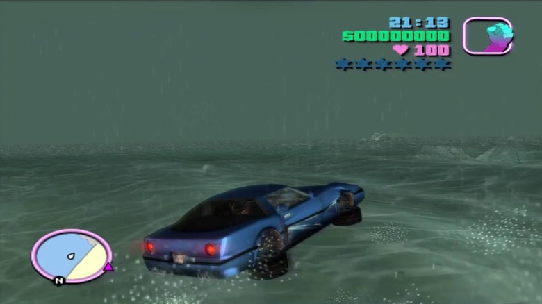 GTA Vice City Cars on Water