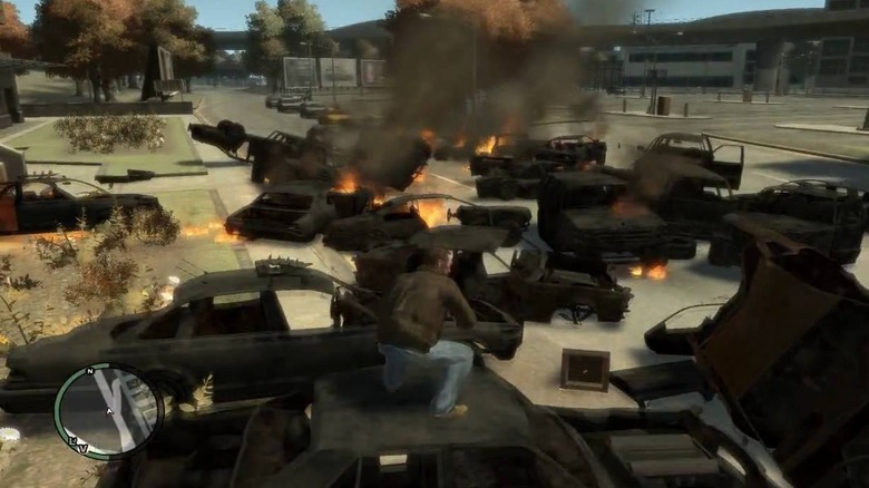 GTA 4 Car Explosions