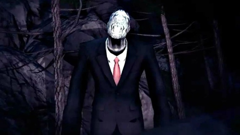 Slender in suit