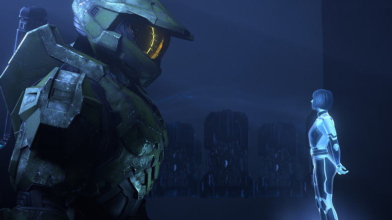 Chief talking to Cortana