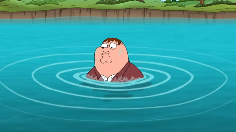 Peter Griffin in lake