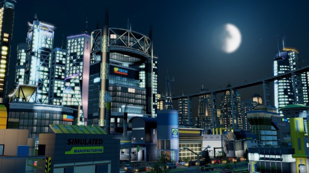 SimCity at night