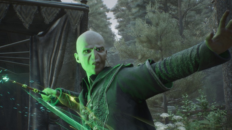 Voldemort casting a spell